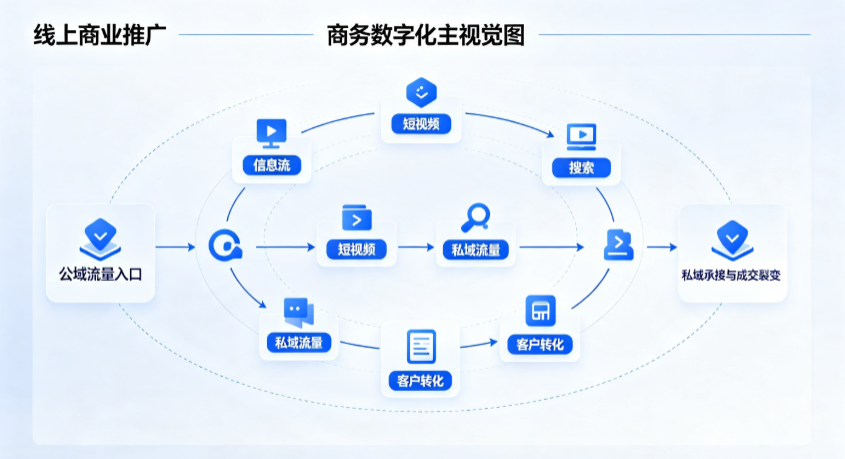 渑池县线上商业推广怎么做？全域流量闭环搭建与低成本转化实战指南